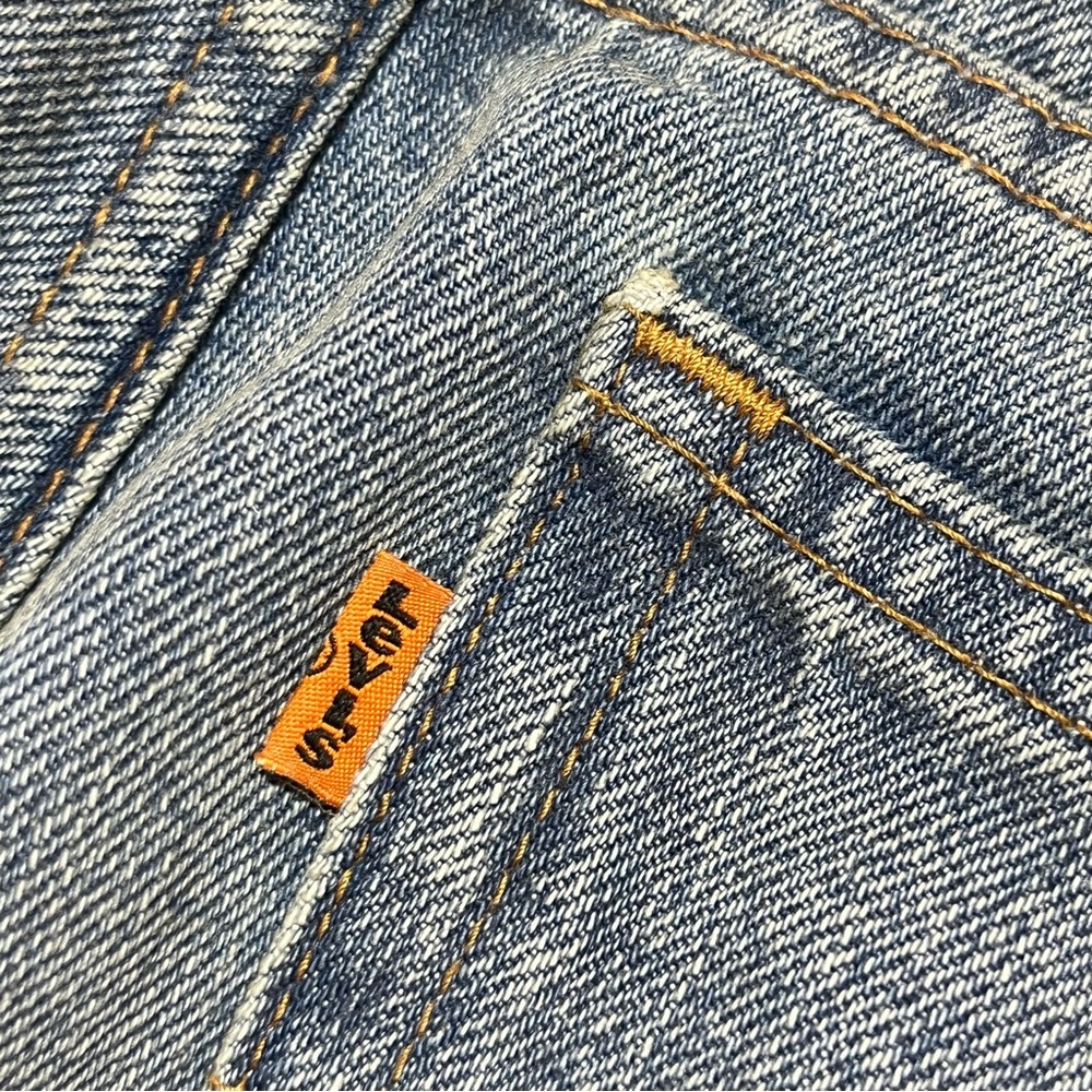 Levis 501 Patchwork Button Fly Blue Denim Jeans M… - image 7